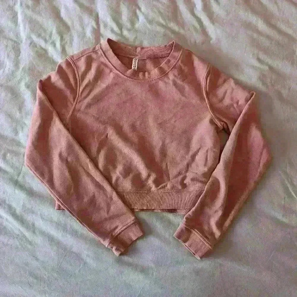 Divided, by H&M , Cropped crew neck Sweater, Pink,  Size Small - Picture 5 of 7
